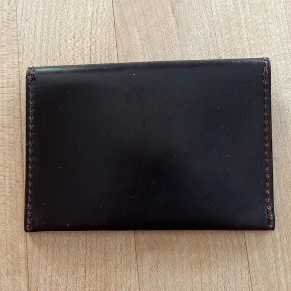 Brooks Brothers cordovan card holder new never used